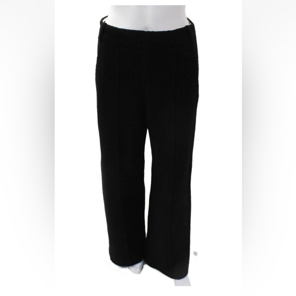 ▪️Chloe Womens Wool Corduroy High Rise Flare Leg Pants Black Size 36